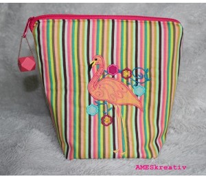 Stickserie - Flowery Flamingo